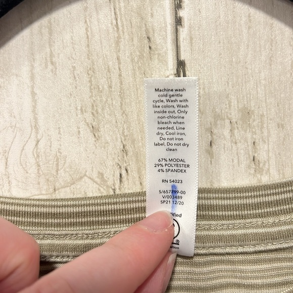 Athleta Muscle Tank Striped Green Size 3X - Picture 3 of 5